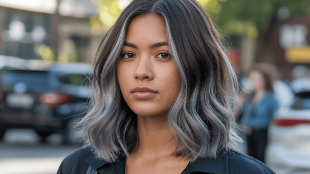 34. Gray Ombré Lob