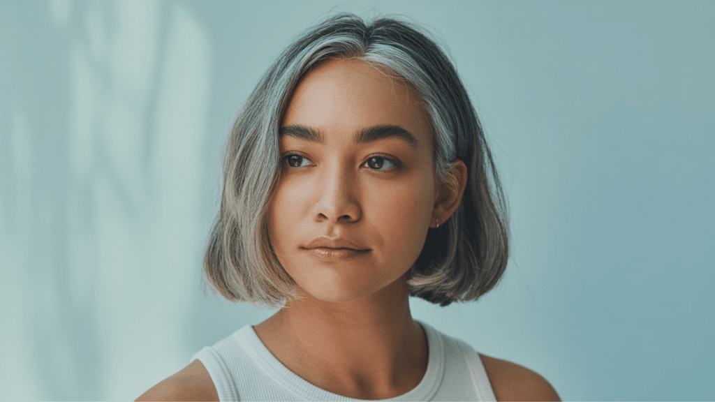 7. Angled Gray Bob