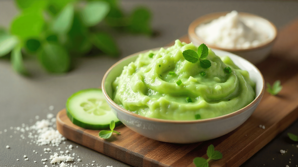Cucumber and Rice Flour Scrub