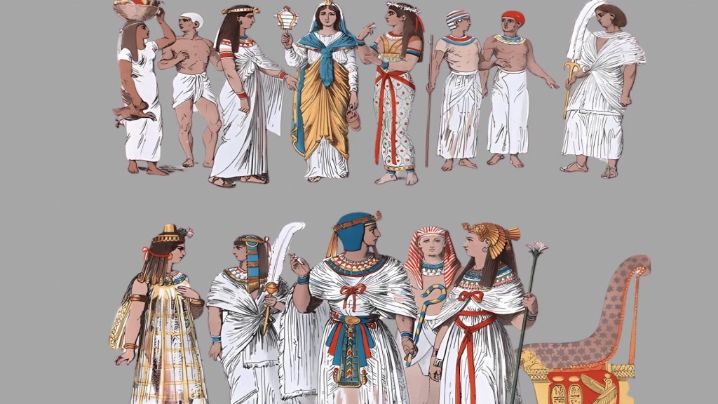 ancient egyptian clothing reflected gender and social roles
