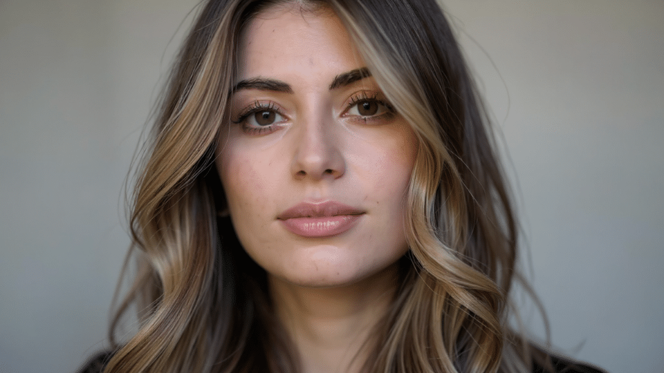 ash brown balayage
