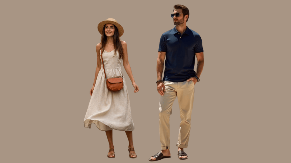 daytime sightseeing  Look Resort Casual Attire