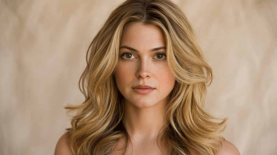 honey blonde with golden lowlights