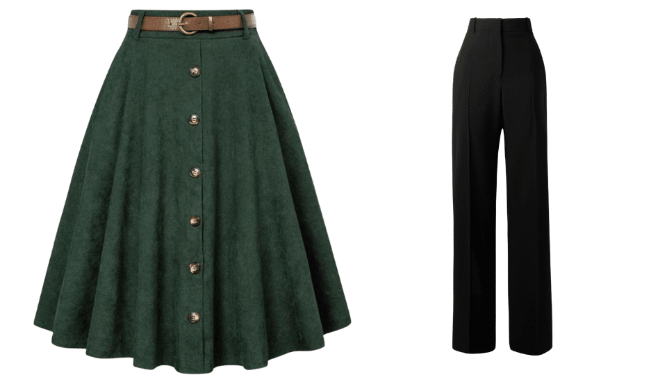 jeans and skirts