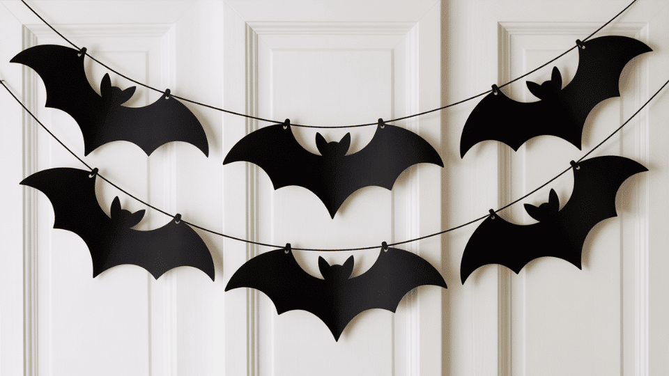 Bat  Garland halloween decor ideas