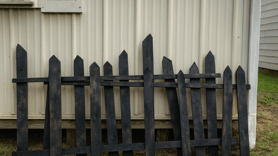 Creepy Fence Made halloween decor ideas