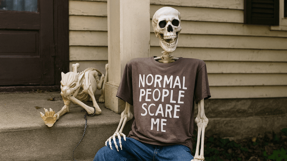 Hanging Skeleton halloween decor ideas