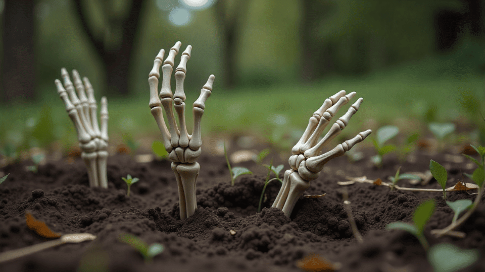 Skeleton  Hands halloween decor ideas