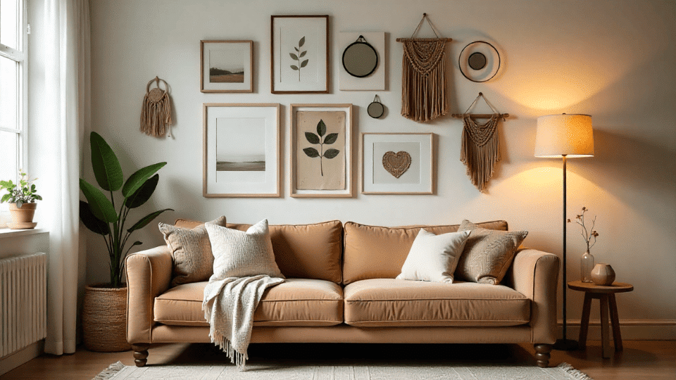 above couch decor