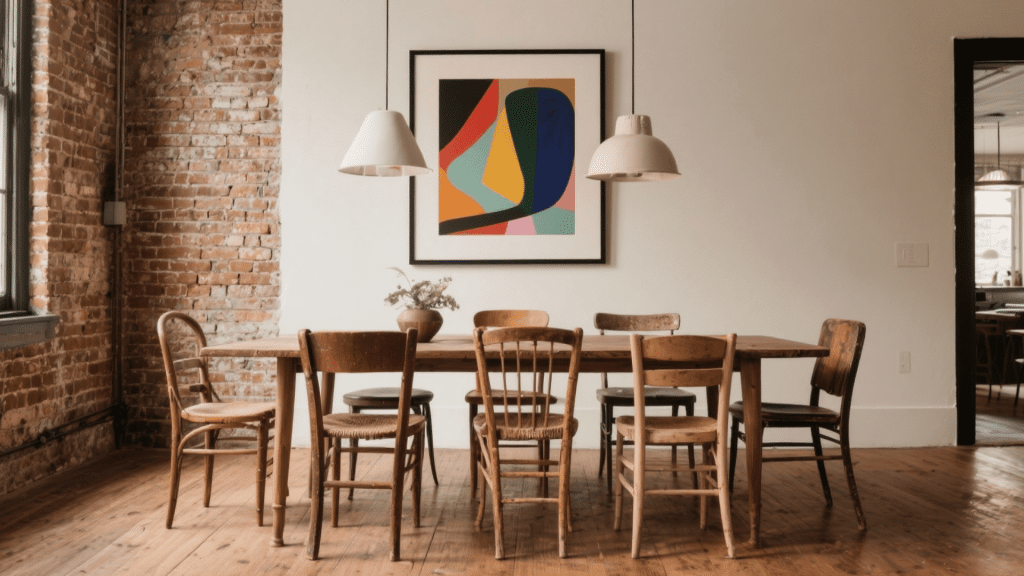 abstract framed art