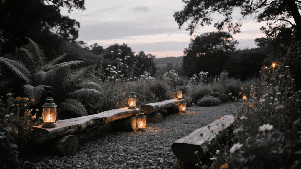 log benches