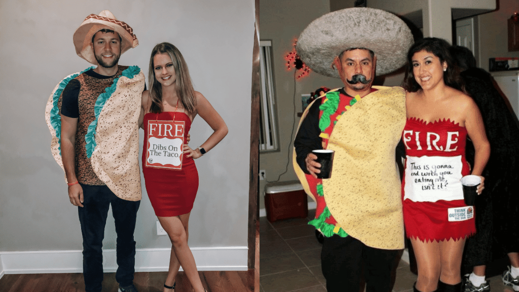 taco and hot sauce