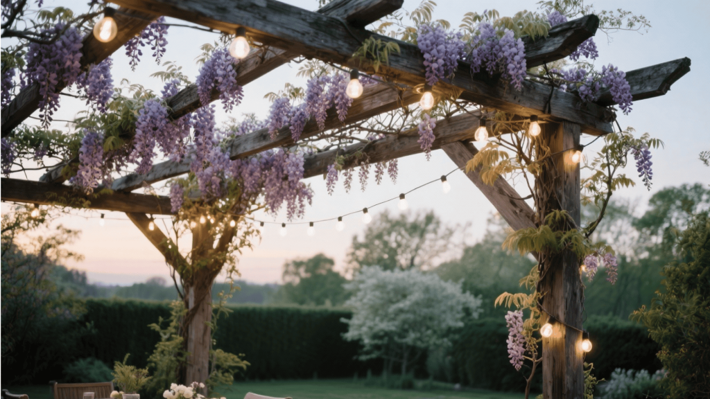 wooden pergola