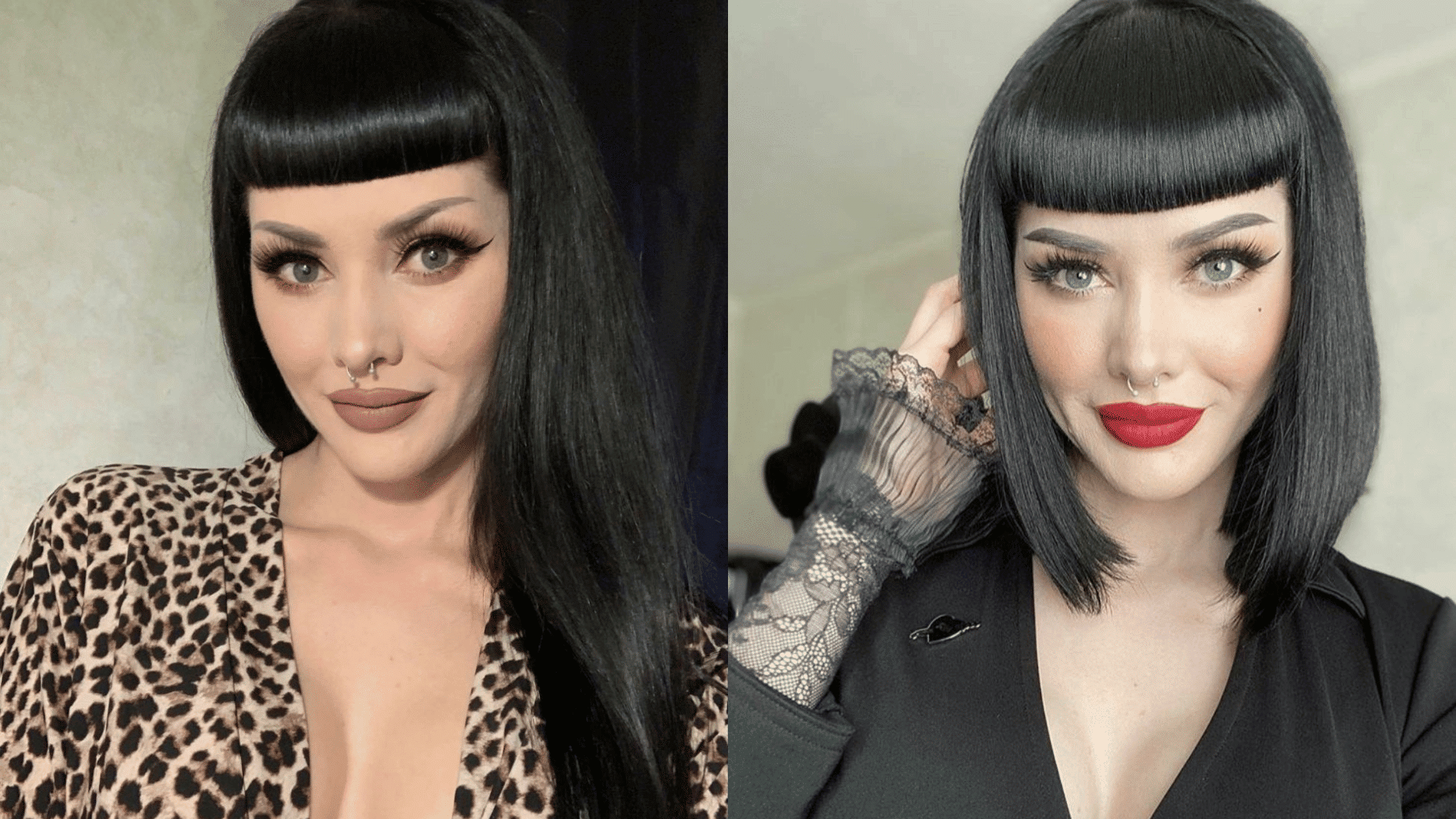 Blunt Bob with Heavy Bangs