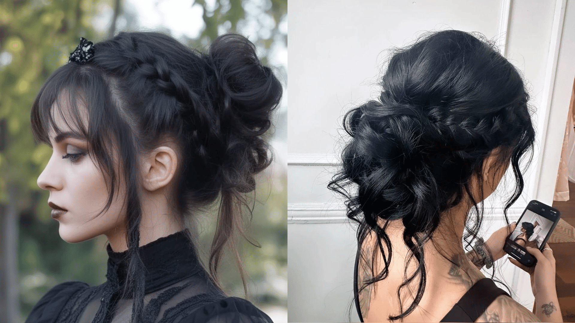 Braided Gothic Updo