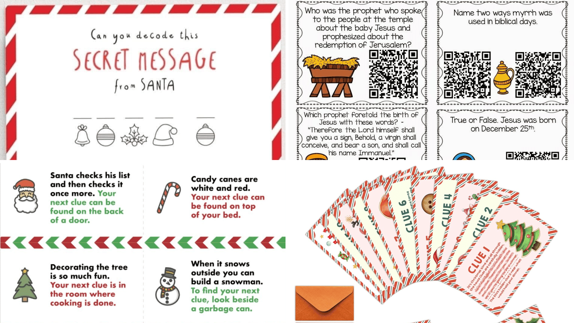 DIY Christmas Scavenger Hunt Ideas