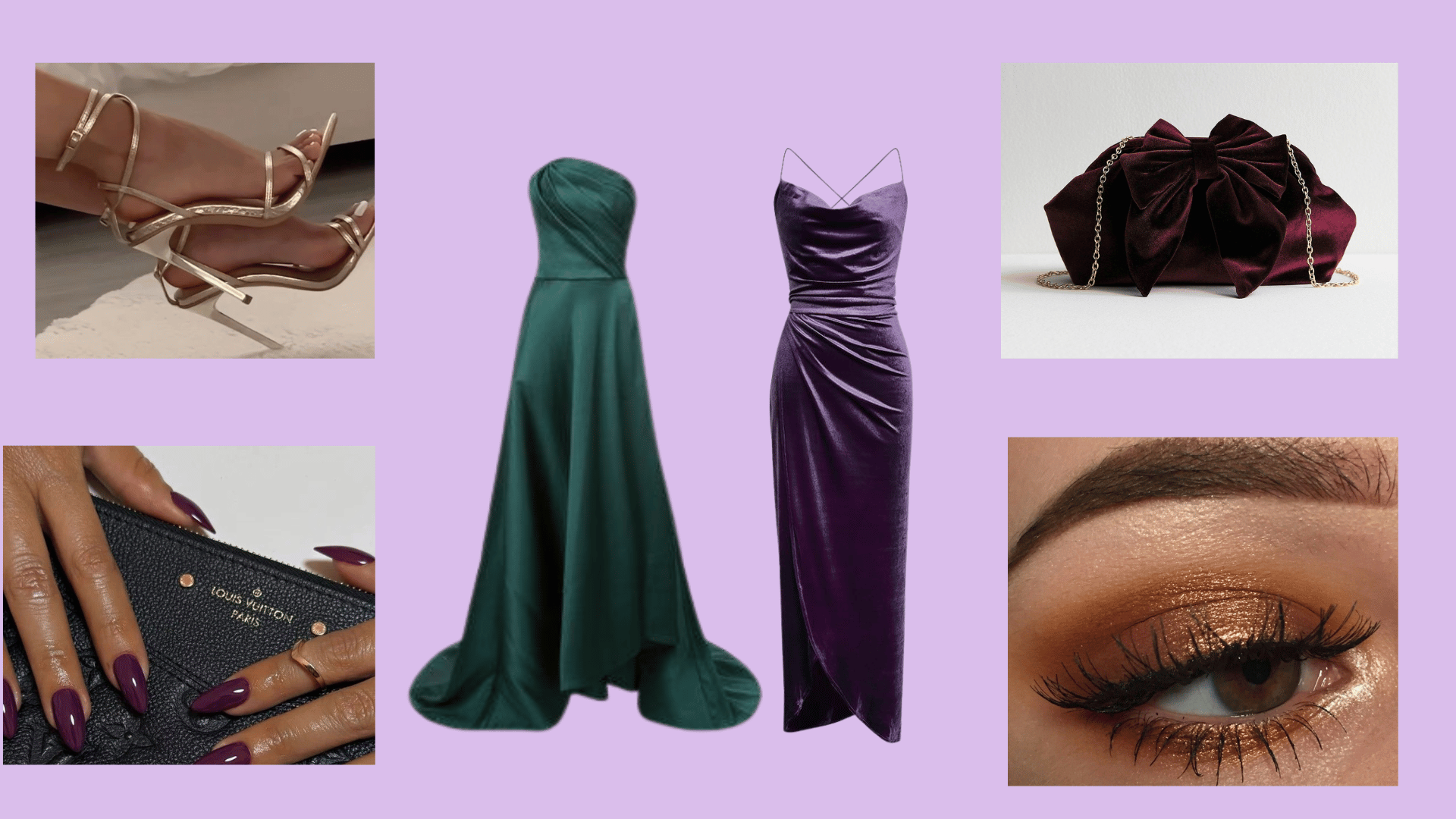 Emerald Green and Plum