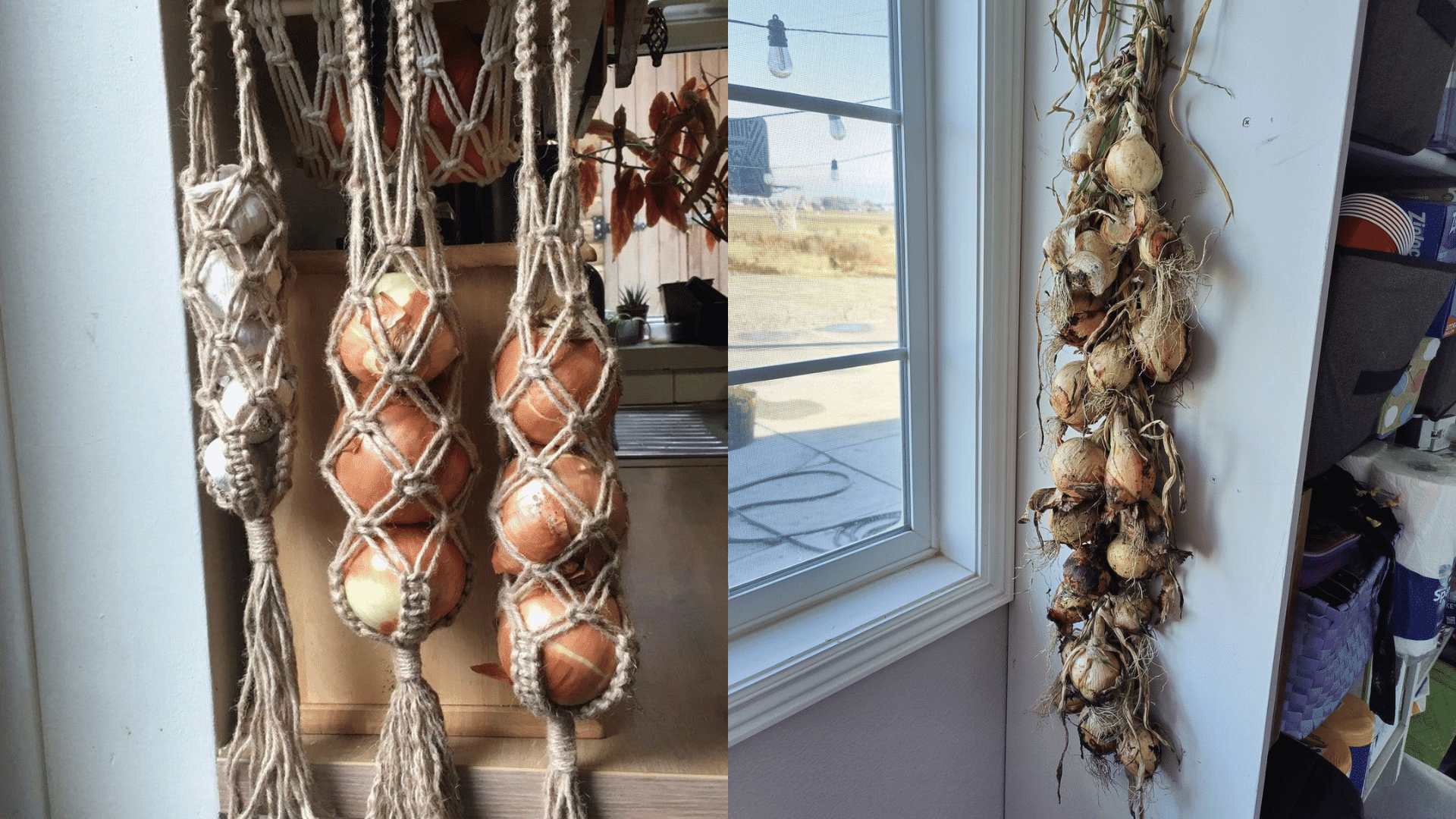 Hanging Onions on Doors