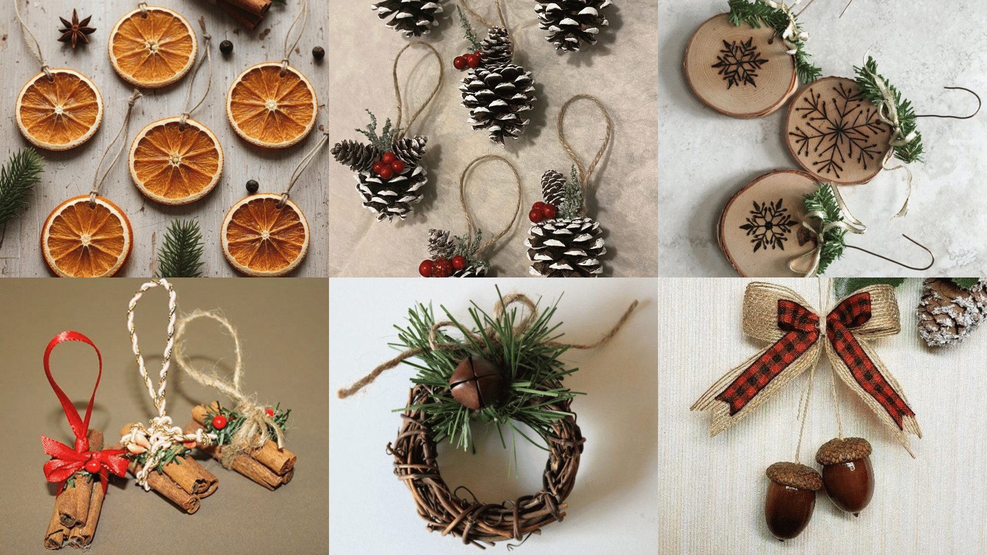 Natural and Rustic Ornaments