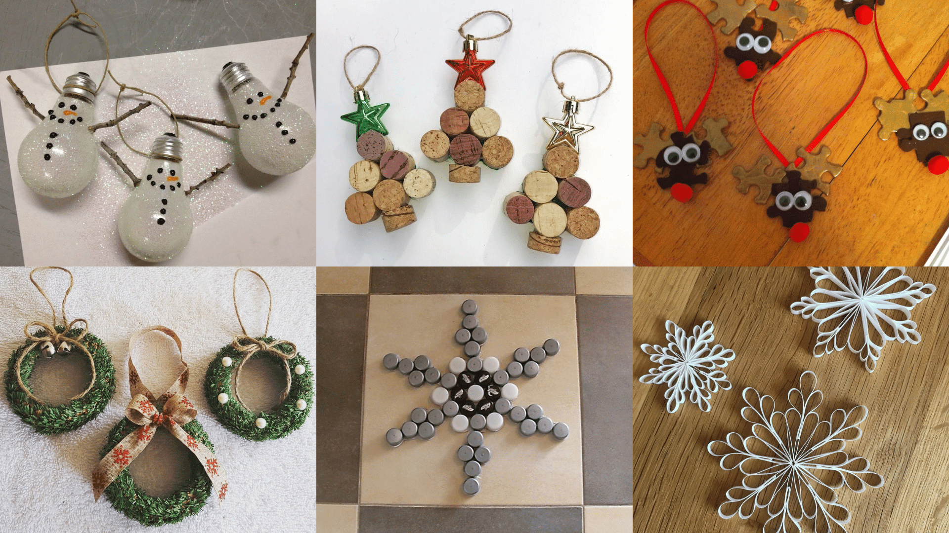 Upcycled and Recycled Ornaments