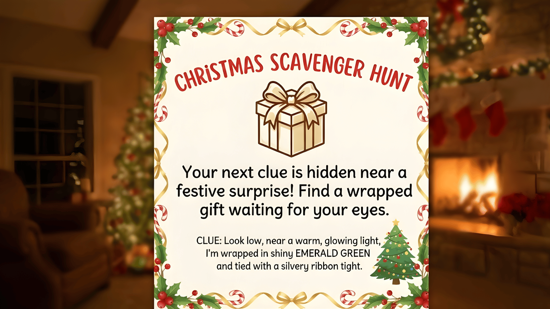 Wrapped Gift Description Card