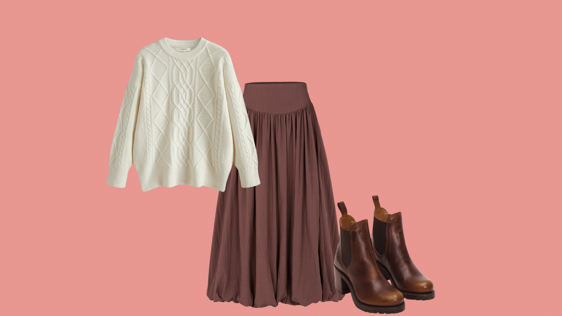Cozy Sweater and Midi Skirt