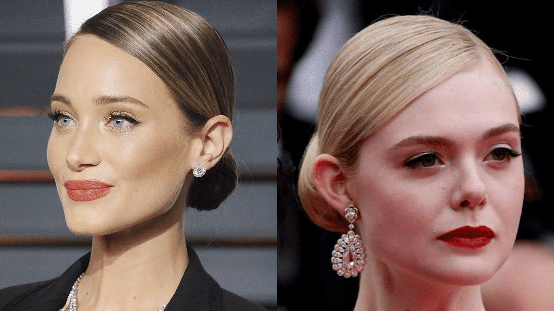 Low Bun with Side Part