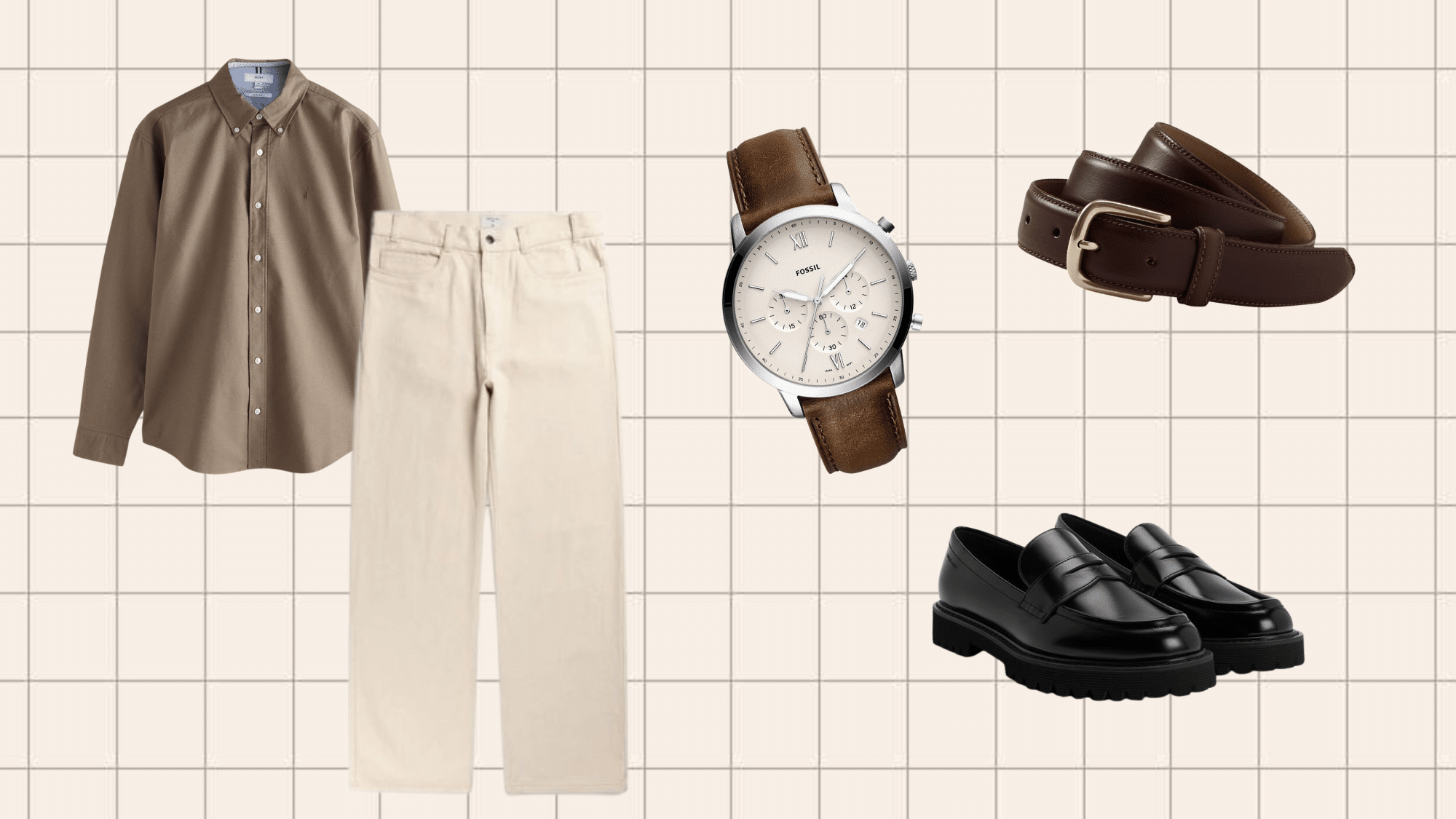 men styling bootcut jeans with oxford shirt for a smart casual look