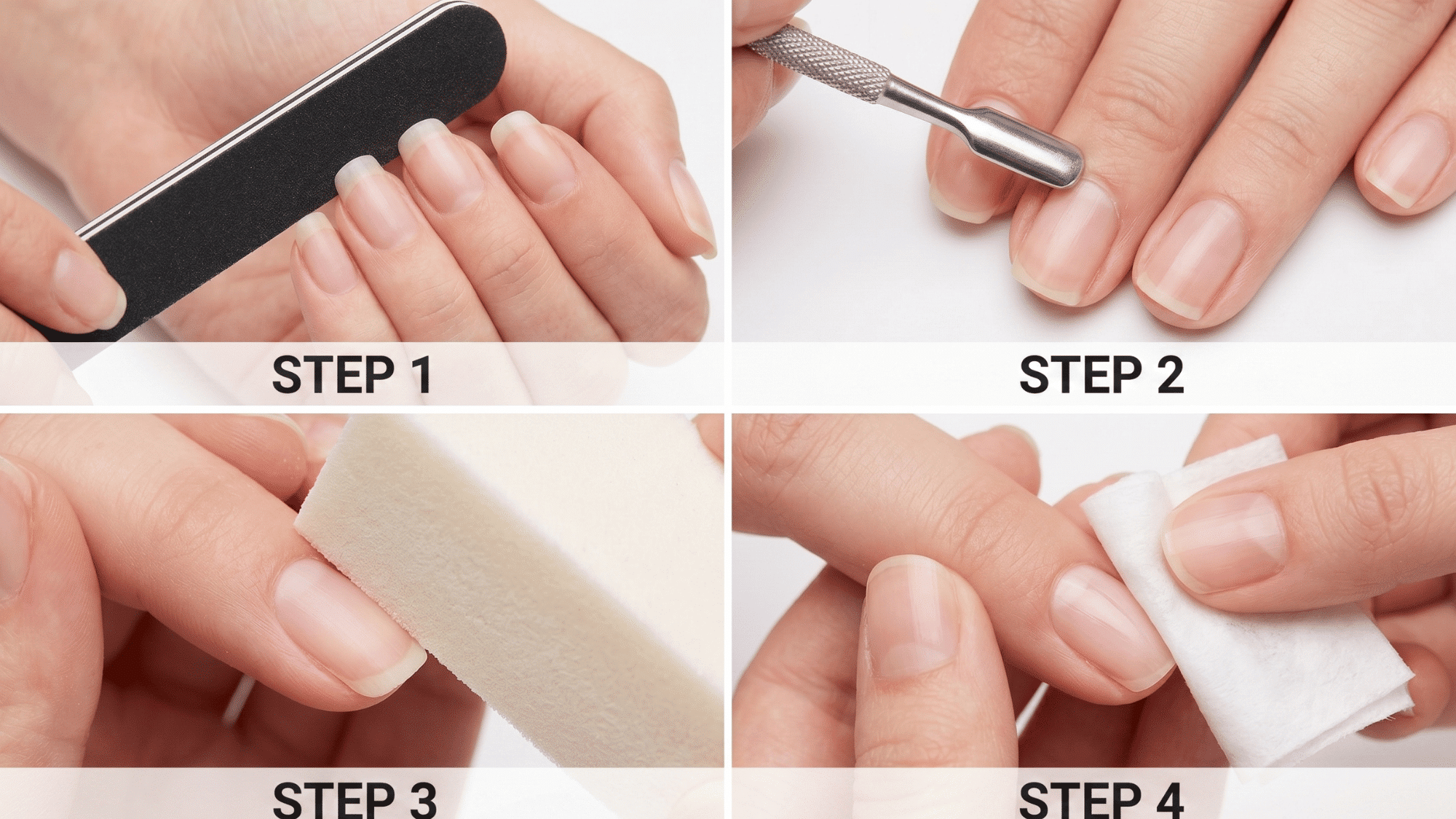 simple steps to properly prep your nails before applying chrome powder