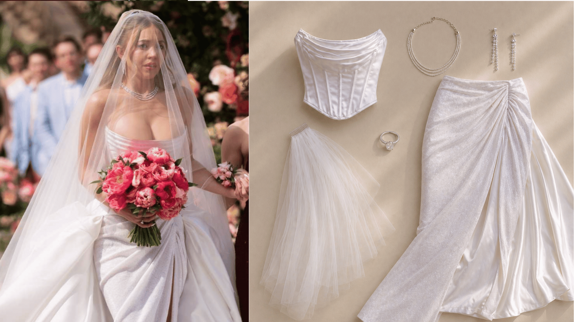 cassie wedding dress euphoria dramatic corset gown fantasy sequence outfit
