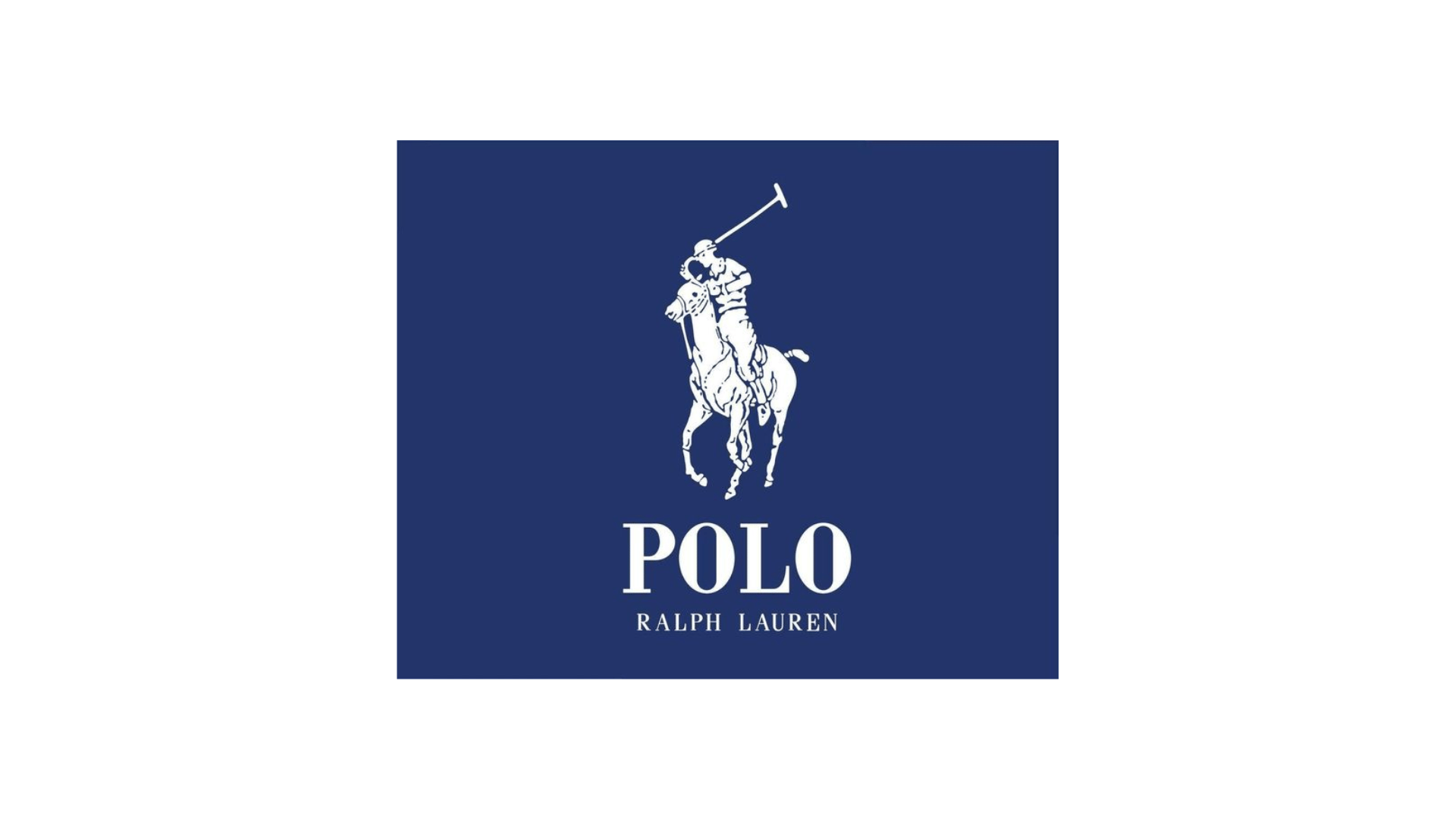 blue ralph lauren logo with white background