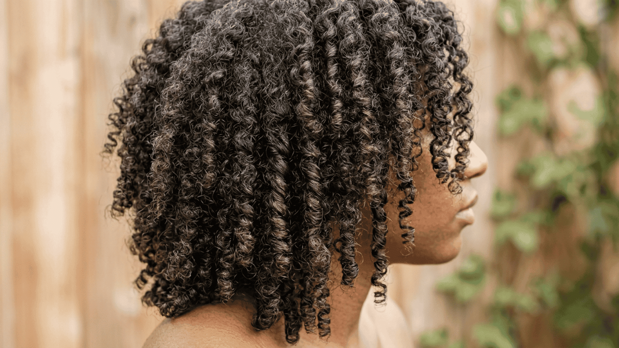 close up view of 3C curls showing tight spiral patterns clumping