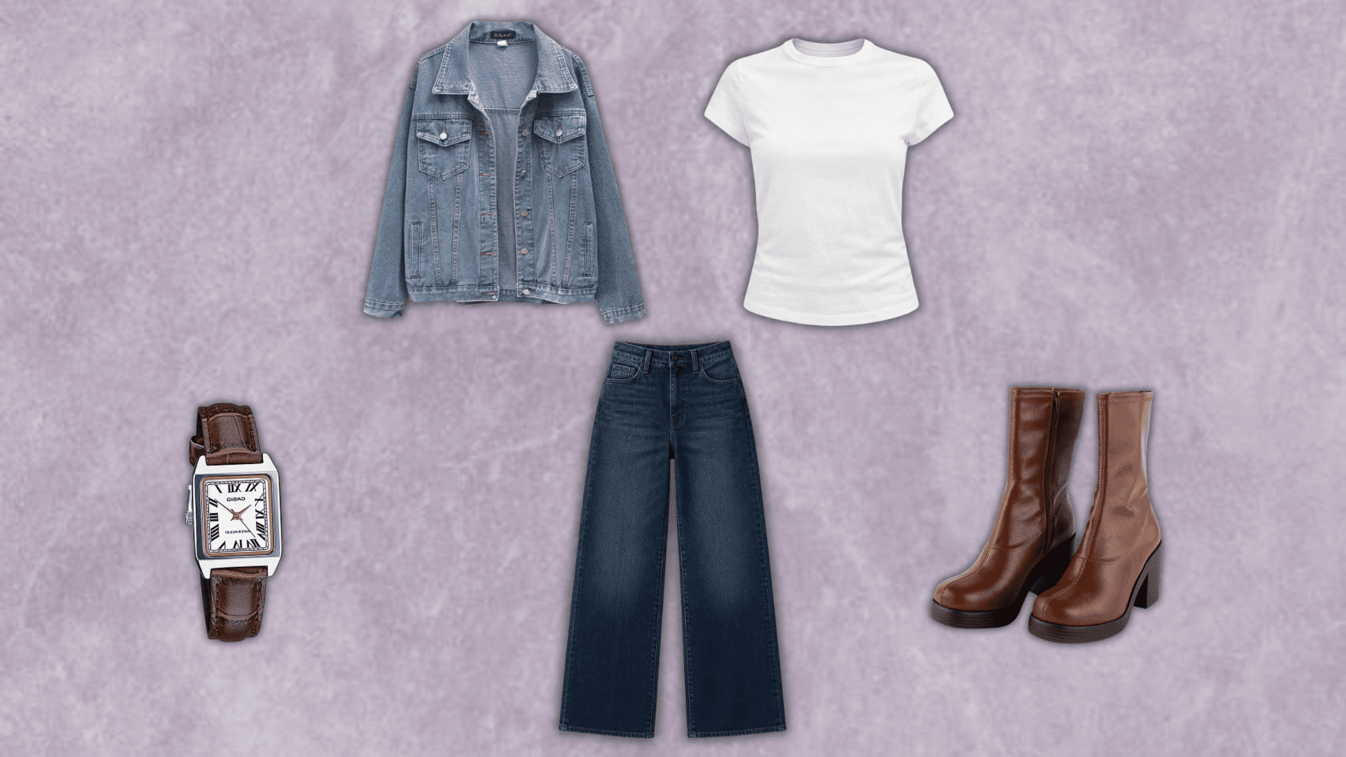 90s double denim outfit with denim jacket and jeans from the blog