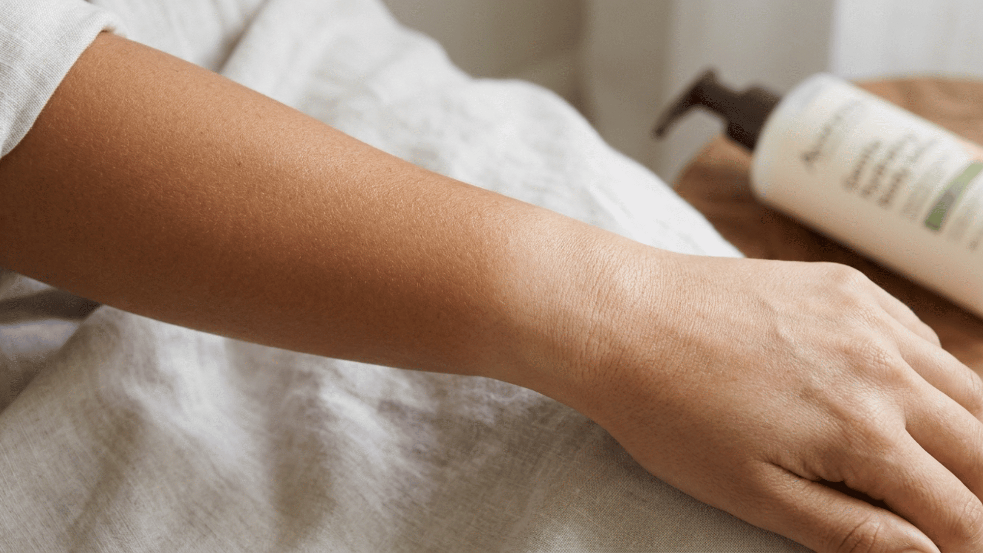 Squeeze sunscreen along the length of three fingers (index, middle, ring) and that's the amount to cover your face and neck, based on the standard 2 mg/cm² dosing dermatologists recommend for adequate spf protection