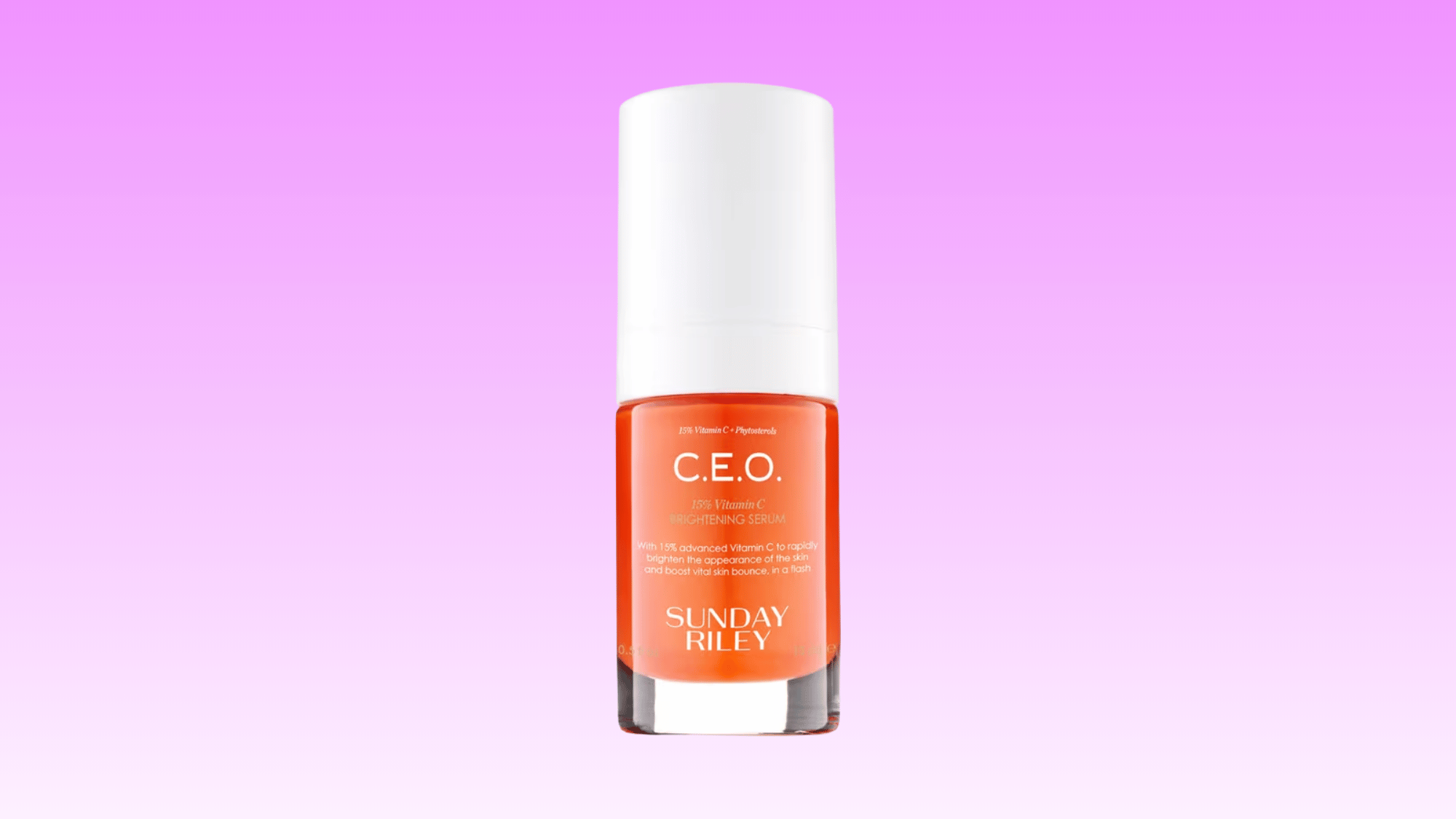 sunday riley ceo 15 percent vitamin c brightening serum bottle